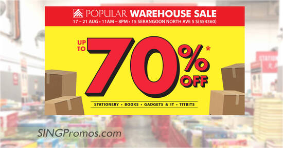 Popular warehouse sale to return with discounts of up to 70% off from Aug. 17- 21, 2022