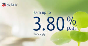 Featured image for HL Bank S’pore offering up to 3.80% p.a. with the latest SGD fixed deposit promo from 25 Oct 2022