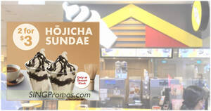 Featured image for McDonald’s S’pore 2-for-$3 Hojicha Sundae deal till 4 Dec means you pay only S$1.50 each