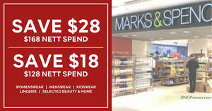 Featured image for Marks and Spencer offering $28 off $168 spend and $18 off $128 spend from 11 Jan 2023
