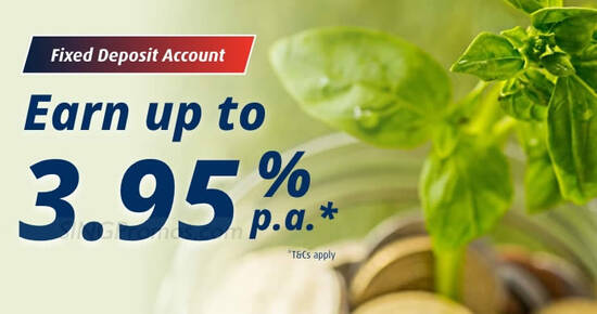 HL Bank S’pore offering up to 3.95% p.a. with the latest SGD fixed deposit promo till 30 April 2023