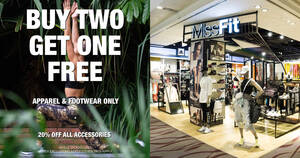 Featured image for (EXPIRED) Buy 2 Get 1 Free at MissFit 313@Somerset Biggest Sale Ever till 16 Apr 2023