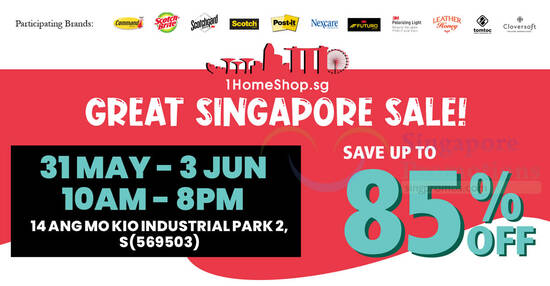 1HomeShop.sg Great Singapore Sale from 31 May – 3 Jun 2023