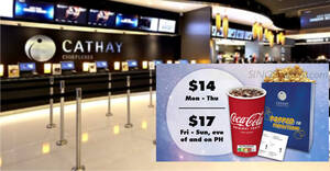 Featured image for Cathay Cineplexes offering Movie Packages from S$14 with PAssion cards till 30 Apr 2024