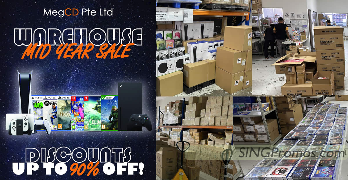Featured image for Up to 90% off at MegCD Mid Year Warehouse Sale from 1 - 4 Jun 2023