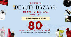Featured image for (EXPIRED) Up to 80% off Skincare, Fragrance, Cosmetics and Home Fragrance at BeautyFresh Beauty Bazaar from 23 – 25 June 2023