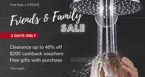 Featured image for (EXPIRED) Hoe Kee x Grohe Friends & Family Sale till 13 Aug 2023