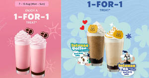 Featured image for (EXPIRED) Starbucks offering 1-for-1 selected beverages from Aug 7 – 13 at S’pore stores