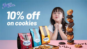Featured image for (EXPIRED) Famous Amos S’pore offering 10% off cookies when you pay with NETS payments till 31 Oct 2023