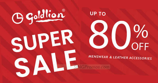 Goldlion up to 80% OFF menswear and leather accessories sale till 24 Sep 2023