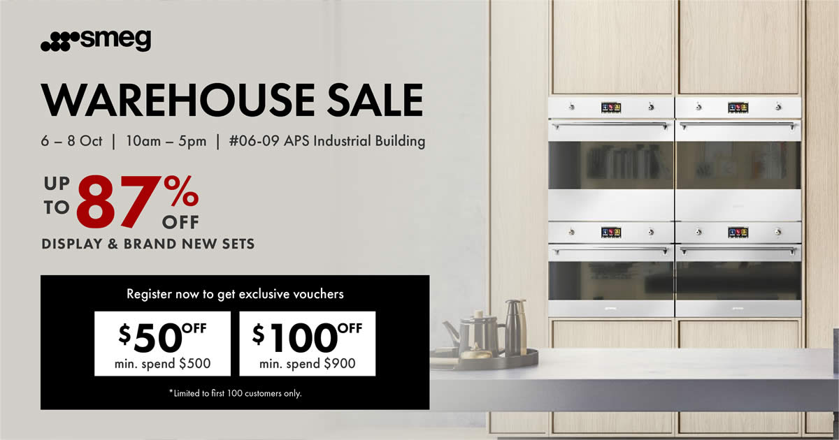 Featured image for Up to 87% Off SMEG Warehouse Sale from 6 - 8 October 2023