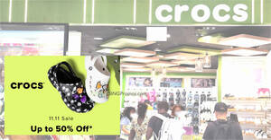 Featured image for (EXPIRED) Crocs 11.11 Sale offers up to 50% off at S’pore online store till 16 Nov 2023