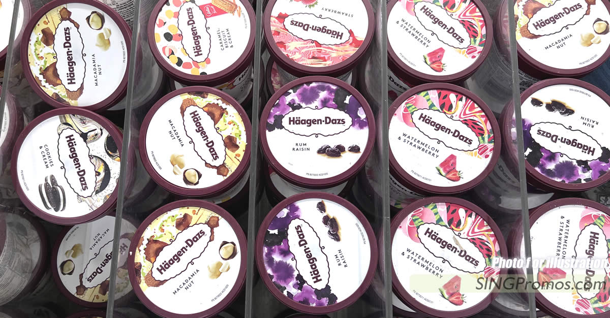 Featured image for Cold Storage selling Haagen-Dazs ice cream tubs at $8.33 each when you buy three till 13 Dec 2023
