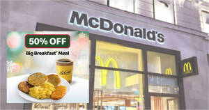 Featured image for (EXPIRED) McDonald’s Singapore Celebrates Monday with 50% Off Big Breakfast® Meal on 1 July 2024