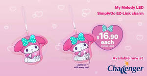 Featured image for EZ-Link releases new My Melody LED SimplyGo charm from 20 Dec 2023