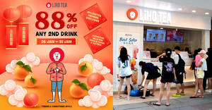 Featured image for (EXPIRED) LiHO offering 88% off any second drink from 26 – 31 Jan 2024, no limits and valid for all reg-priced drinks