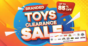 Featured image for Up to 85% off Branded Toys Clearance Sale at Takashimaya till 4 Mar 2024