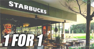 Featured image for (EXPIRED) Starbucks Singapore’s 1-for-1 Deal from 14 – 16 May Brews Excitement