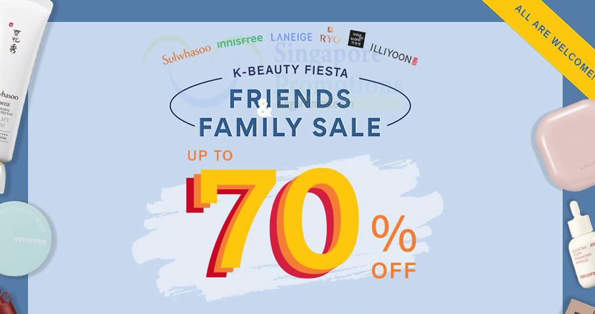 Featured image for K-Beauty Friends & Family Sale by Amorepacific at Suntec Convention Centre from 15 - 17 Mar 2024