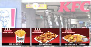 Featured image for (EXPIRED) KFC S’pore $7 Breakfast Pancakes Deluxe Platter Meal, $7 6pcs Egg Tarts and more weekend deals till 28 Apr 2024