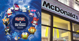 Featured image for McDonald’s S’pore latest Happy Meal features Yu-Gi-Oh! x Hello Kitty and Friends till 24 Apr 2024