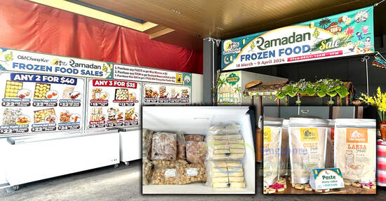 Old Chang Kee Ramadan Frozen Food Sale has Sotong Wing, Baby Squid, Crab...