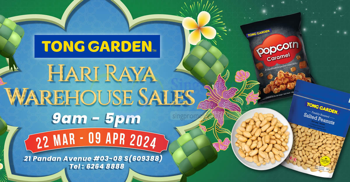 Featured image for Tong Garden annual Hari Raya warehouse sale from 22 Mar - 9 Apr, prices start from $1