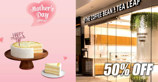 Celebrate Mother’s Day with 50% Off Coffee Bean’s 7″ Yuzu Osmanthus Whole Cake from 26 Apr – 5 May 2024