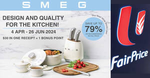 Featured image for (EXPIRED) FairPrice’s New Loyalty Programme Offers SMEG Kitchenware at Huge Discounts till 26 June 2024
