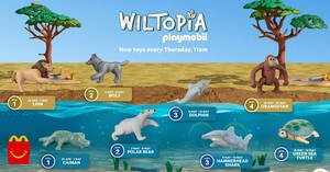 Featured image for McDonald’s Singapore Unveils Wiltopia Playmobil in Happy Meals till 22 May 2024
