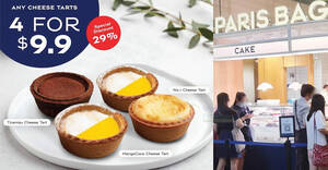 Featured image for (EXPIRED) Paris Baguette S’pore Celebrates PB Day with 4-for-$9.90 Cheese Tarts till 8 Apr 2024