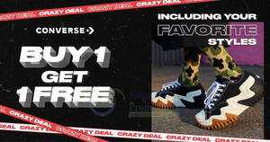 Featured image for (EXPIRED) Converse Singapore Has Buy-1-Get-1-Free at Over 10 Outlets And Online till 3 June 2024