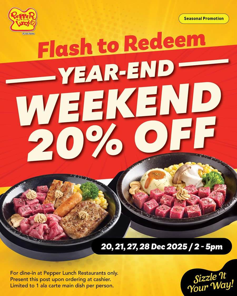 Pepper Lunch 20 Dec 2025