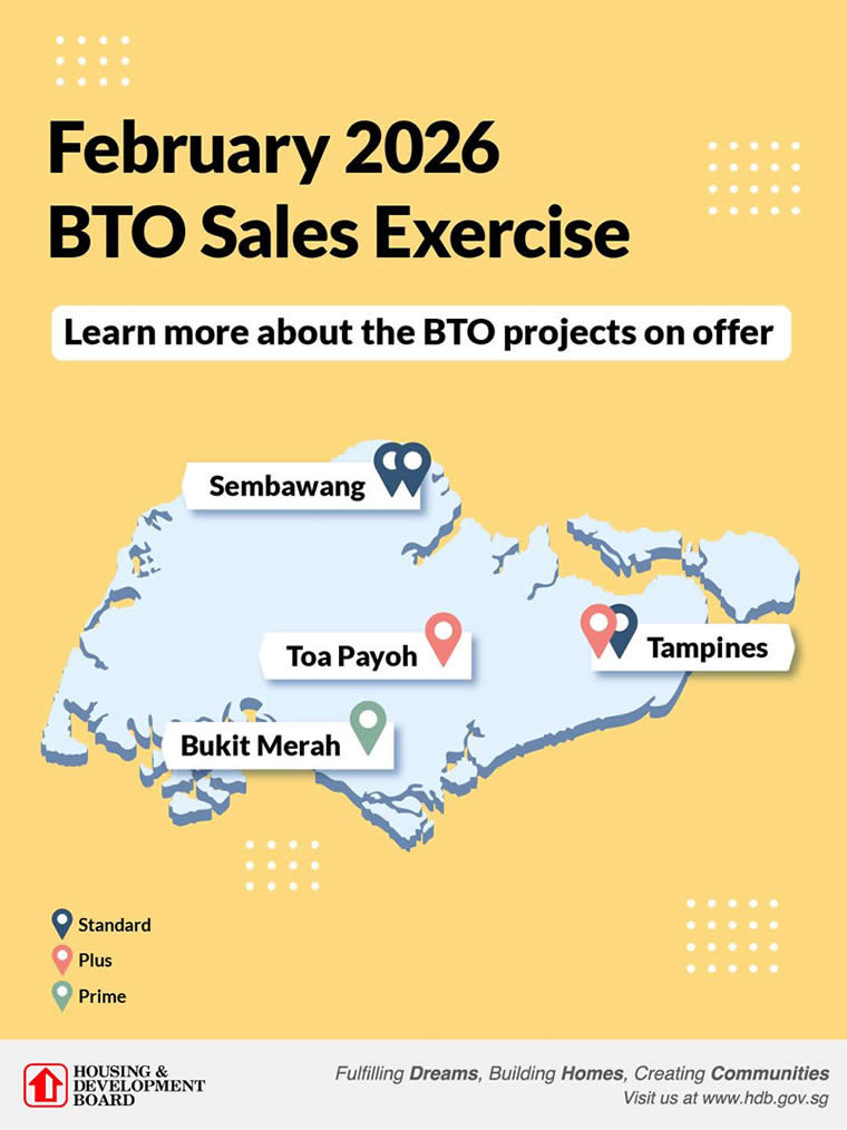 HDB bto 1 5 Feb 2026