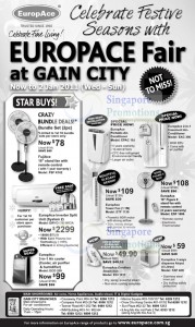Featured image for EuropAce Fair Gain City Year End Sale