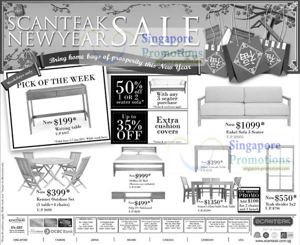 Featured image for Scanteak January 2011 New Year Sale Up to 50% Off