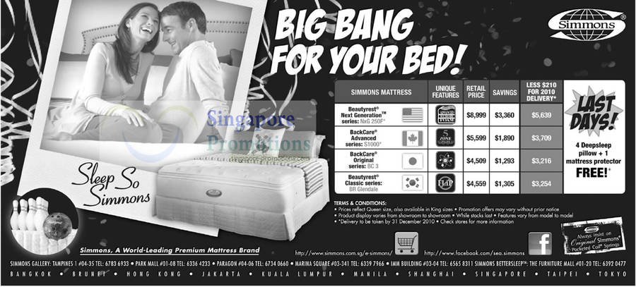 Simmons Mattress December 2010 Year End Sale