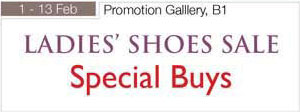 1 – 13 February 2011 Ladies Shoes Sale