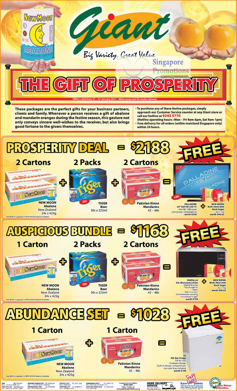 Abalone Prosperity Deals, Free LED TV, Free Oven, Fridge, Etc, Valid till 31 Jan