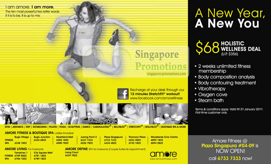 Amore Fitness Holistic Wellness Deal January 2011