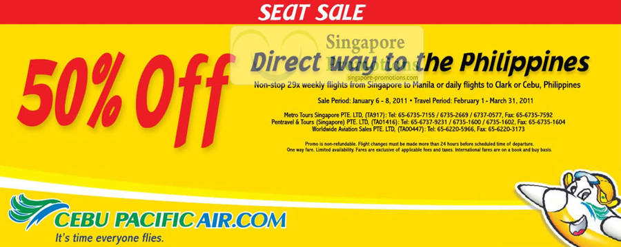 Cebu Pacific Air January 2011