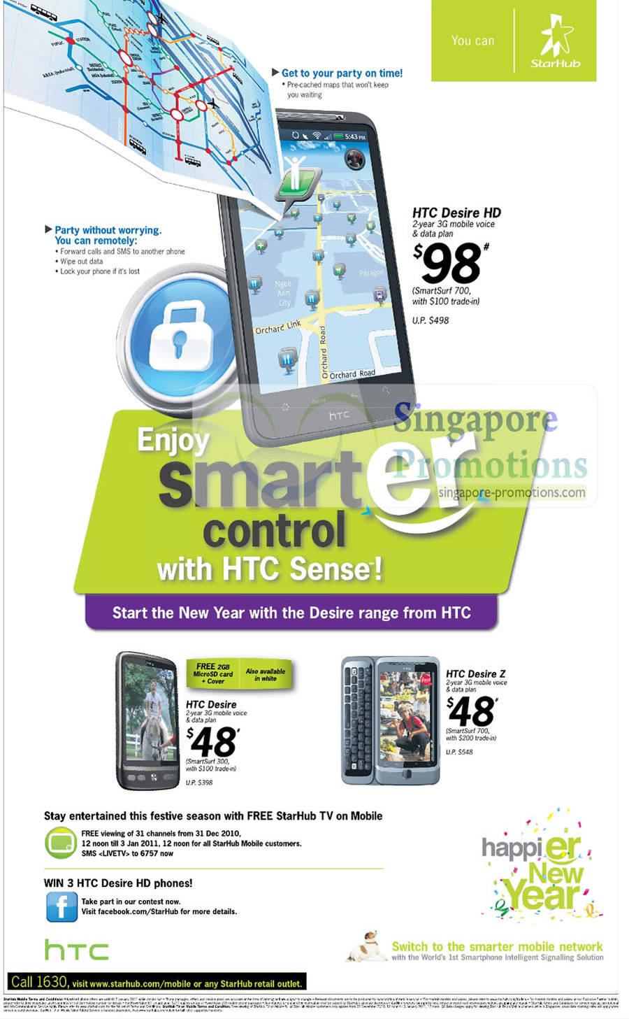 HTC Desire HD, HTC Desire and HTC Desire Z