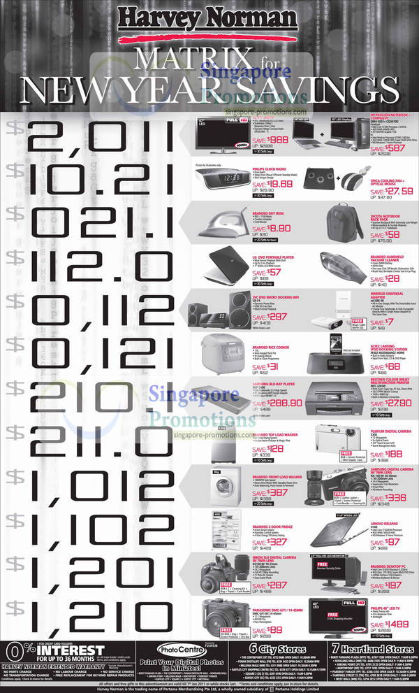 Featured image for Harvey Norman January 2011 New Year Electronics Sale