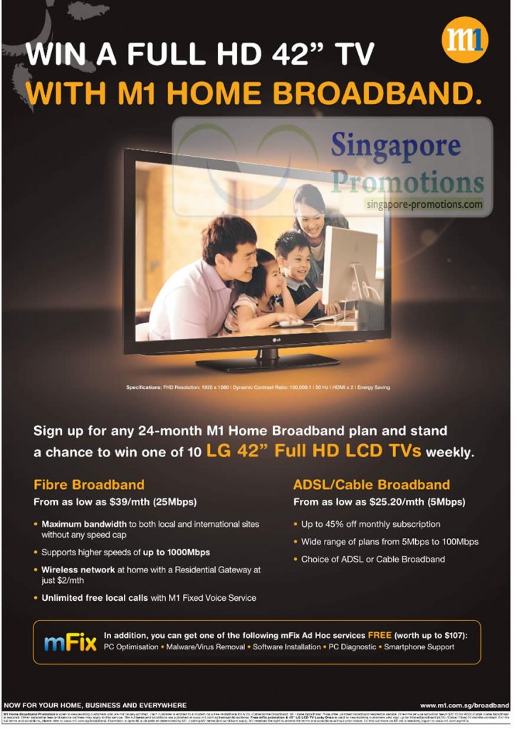 Home Broadband Win LG 42 LCD TV