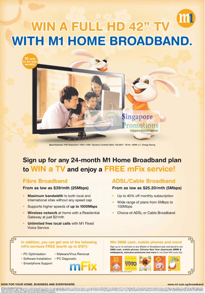 M1 Home Broadband Fibre ADSL