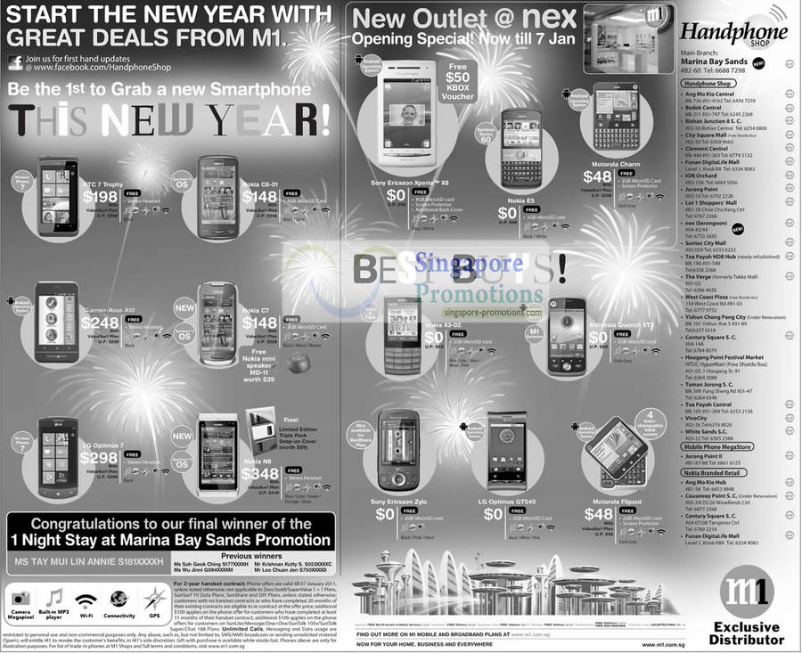 Nokia, HTC, Garmin, Sony Ericsson, LG, Motorola Charm