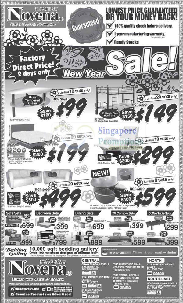 Featured image for Novena New Year Sale January 2011