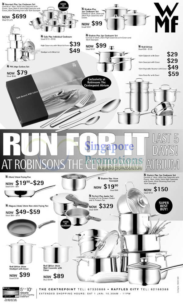 Featured image for Robinsons The CentrePoint Atrium Cookware Sales January 2011