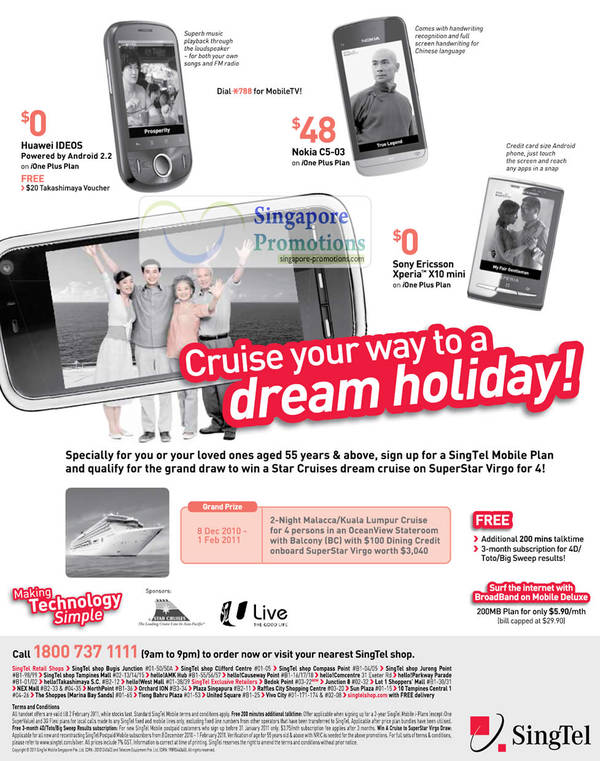 Featured image for (EXPIRED) Singtel Mobile Phone Offers 28 Jan – 2 Feb 2011