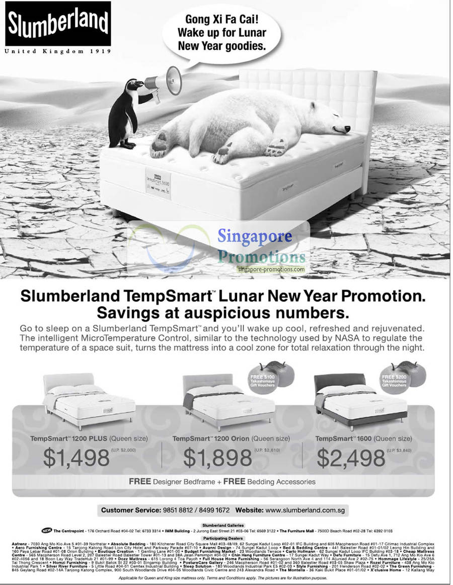 Slumberland January 2011 Sale